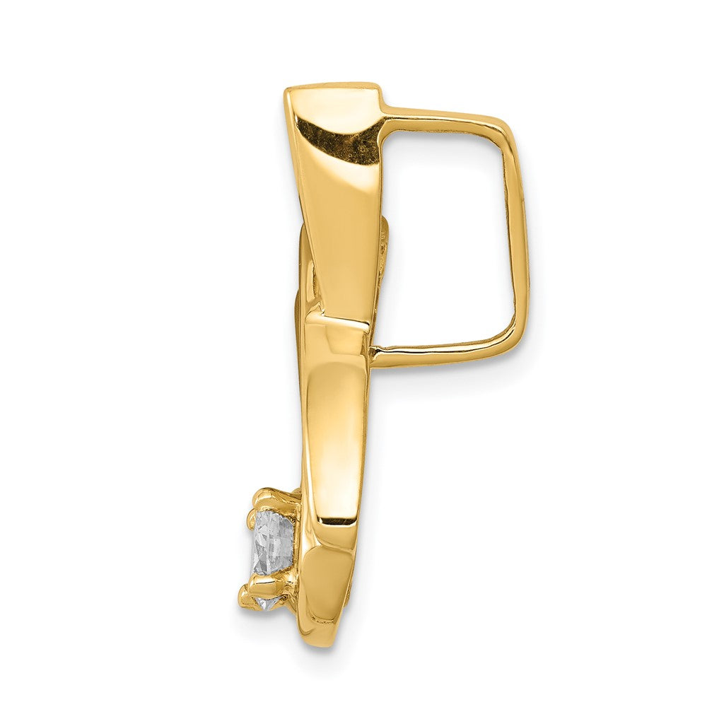 14k Complete 1/2 carat AA Diamond Slide Fits up to 8mm Regular/Fancy/Reversible Omega