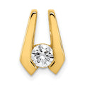 14k Complete AA 4.5mm Diamond Slide Fits up to 2mm Regular/3mm Fancy or Reversible Omega
