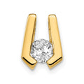 14k Complete AA 4.5mm Diamond Slide Fits up to 2mm Regular/3mm Fancy or Reversible Omega
