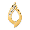 14k Complete 1/5 carat AA Diamond Slide Fits up to 6mm Regular/8mm Fancy or Reversible Omega