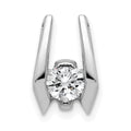 14k White Gold Complete A 4.75mm Diamond Slide Fits up to 3mm Fancy or Reversible Omega Only
