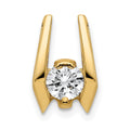 14k Complete AA 4.75mm Diamond Slide Fits up to 3mm Fancy or Reversible Omega Only