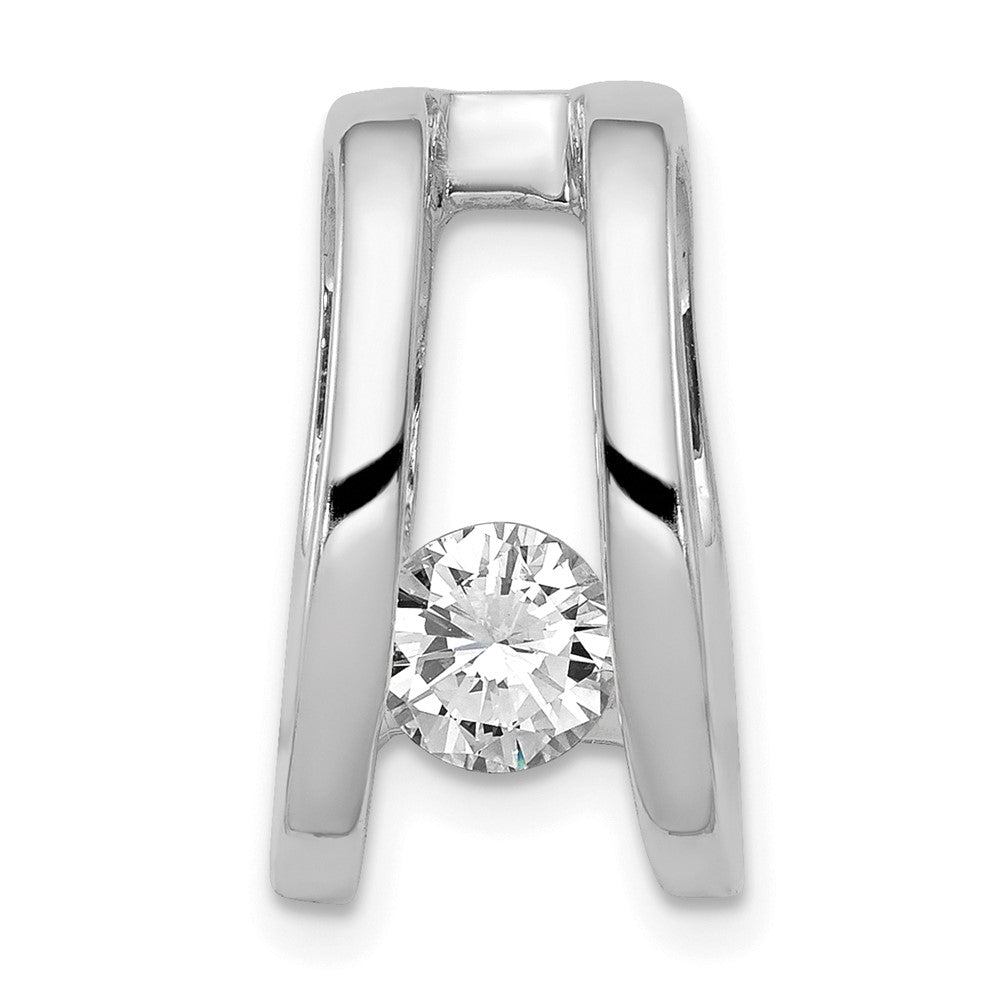 14k White Gold Complete A 5.25mm Diamond Slide Fits up to 6mm Regular/8mm Fancy or Reversible Omega