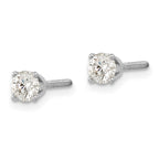 14k White Gold 1/3 carat Single Stud AA Diamond Earring