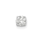14k White Gold 1/3 carat Single Stud AA Diamond Earring