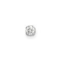 14k White Gold 1/15 carat Single Stud AA Diamond Earring