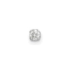 14k White Gold 1/15 carat Single Stud AA Diamond Earring