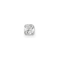 14k White Gold 1/10 carat Single Stud AA Diamond Earring