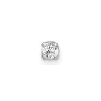 14k White Gold 1/10 carat Single Stud AA Diamond Earring
