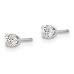 14k White Gold 1/8 carat Single Stud AA Diamond Earring