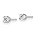 14k White Gold 1/6 carat Single Stud AA Diamond Earring