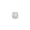 14k White Gold 1/6 carat Single Stud AA Diamond Earring