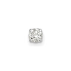 14k White Gold 1/6 carat Single Stud AA Diamond Earring