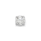 14k White Gold 1/4 carat Single Stud AA Diamond Earring