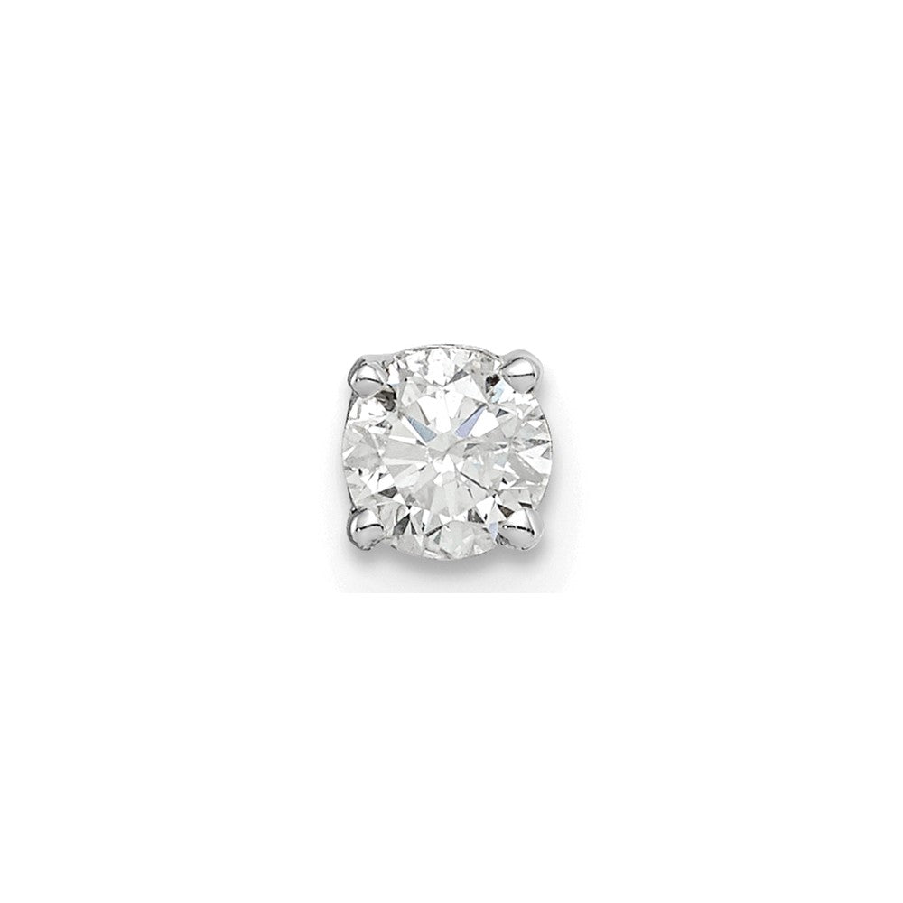 14k White Gold 1/4 carat Single Stud AA Diamond Earring