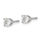 14k White Gold 3/8 carat Single Stud AA Diamond Earring