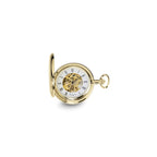 Charles Hubert 14k Gold-finish White Dial Pocket Watch