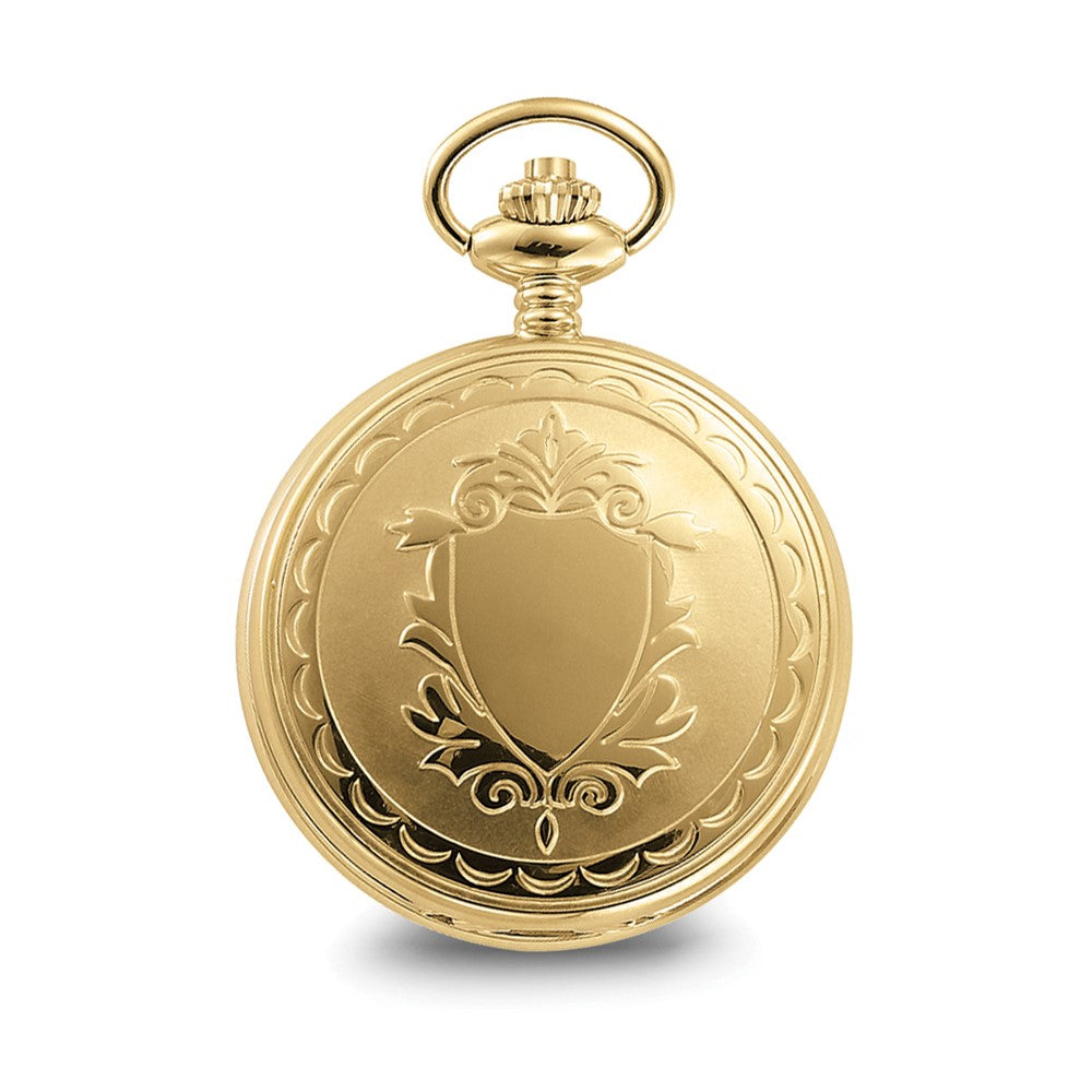 Charles Hubert Gold-finish Off-White Dial with Date Pocket Watch