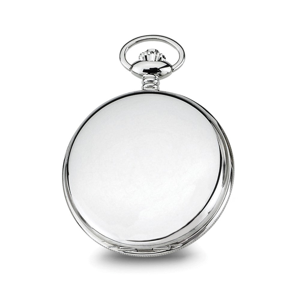 Charles Hubert Chrome-finish White Dial Pocket Watch