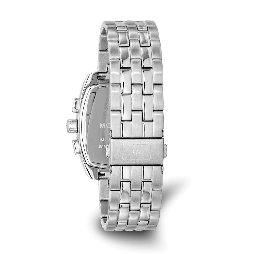 Mens Mountroyal Chronograph Stainless Steel White Calendar Watch