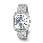 Mens Mountroyal Chronograph Stainless Steel White Calendar Watch