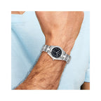 Mens Mountroyal Stainless Steel Black Dial Sport Watch