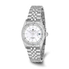 Mens Charles Hubert Stainless Steel Off White Dial Watch