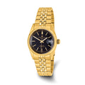 Mens Charles Hubert IP-plated Black Dial Watch