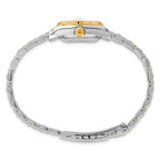 Ladies Charles Hubert Two-tone Stainless Band Silver-White Dial Watch