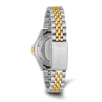 Ladies Charles Hubert Two-tone Stainless Steel Black Dial Watch