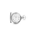 Charles Hubert Stainless Steel White Dial Pocket Watch