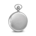 Charles Hubert Stainless Steel Black Dial Pocket Watch