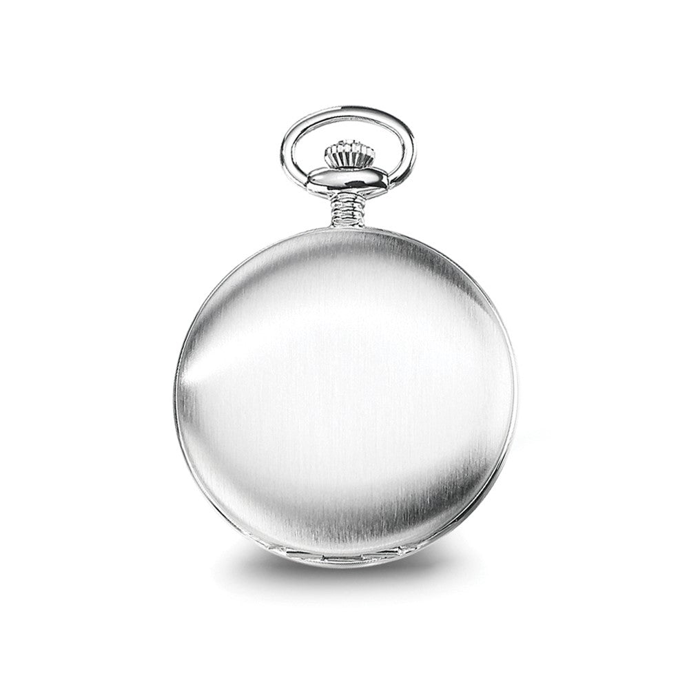 Charles Hubert Stainless Steel Off White Dial Super Slim Pocket Watch