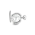 Charles Hubert Stainless Steel Off White Dial Super Slim Pocket Watch