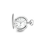 Charles Hubert Stainless Steel Off White Dial Super Slim Pocket Watch