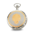 Charles Hubert Two-tone White Dial Pocket Watch
