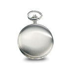 Charles Hubert Chrome-finish White Skeleton Dial Pocket Watch