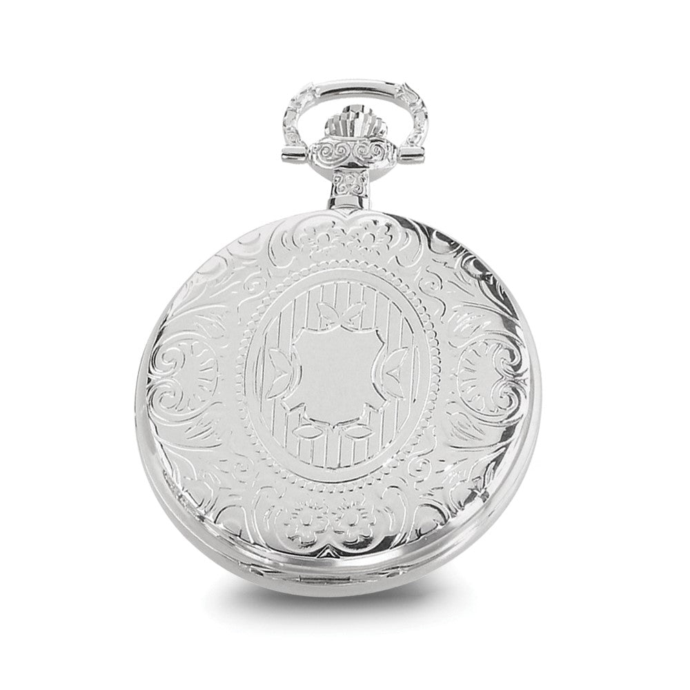 Charles Hubert Chrome-finish White Dial Pocket Watch