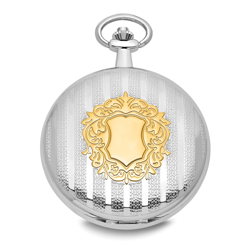 Charles Hubert Two-tone White Dial Pocket Watch