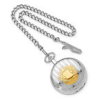 Charles Hubert Two-tone White Dial Pocket Watch