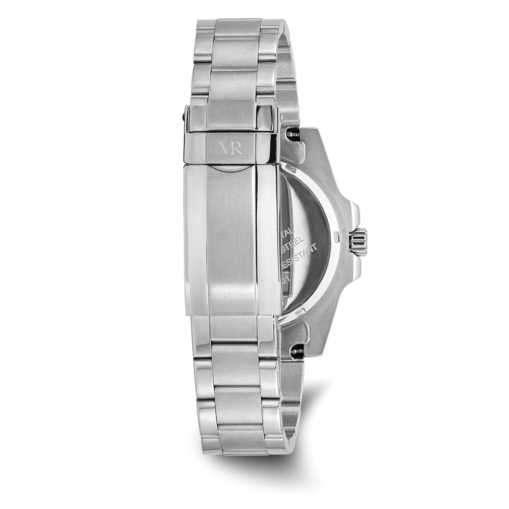 Mens Mountroyal Stainless Steel Black Dial Divers Watch