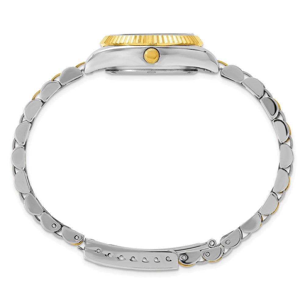 Ladies Mountroyal Two-tone IP-plated Black Dial Watch