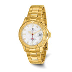 Mens Charles Hubert IP-plated Stainless Steel White Dial Automatic Watch