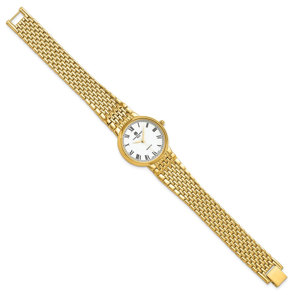 Mens Charles Hubert Gold-finish Brass 33mm Watch