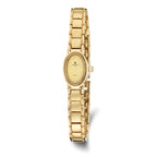 Ladies Charles Hubert Satin Gold-finish Brass 17x23mm Watch
