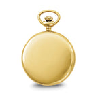 Charles Hubert IP-plated Stainless Open Face Pocket Watch