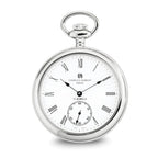 Charles Hubert Stainless Steel Open Face Pocket Watch