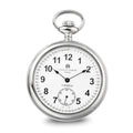 Charles Hubert Stainless Steel Open Face Pocket Watch