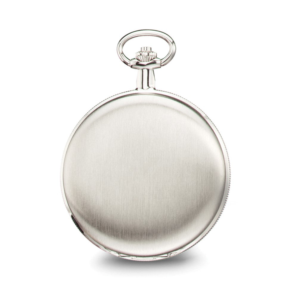 Charles Hubert Satin Chrome-finish Brass Pocket Watch