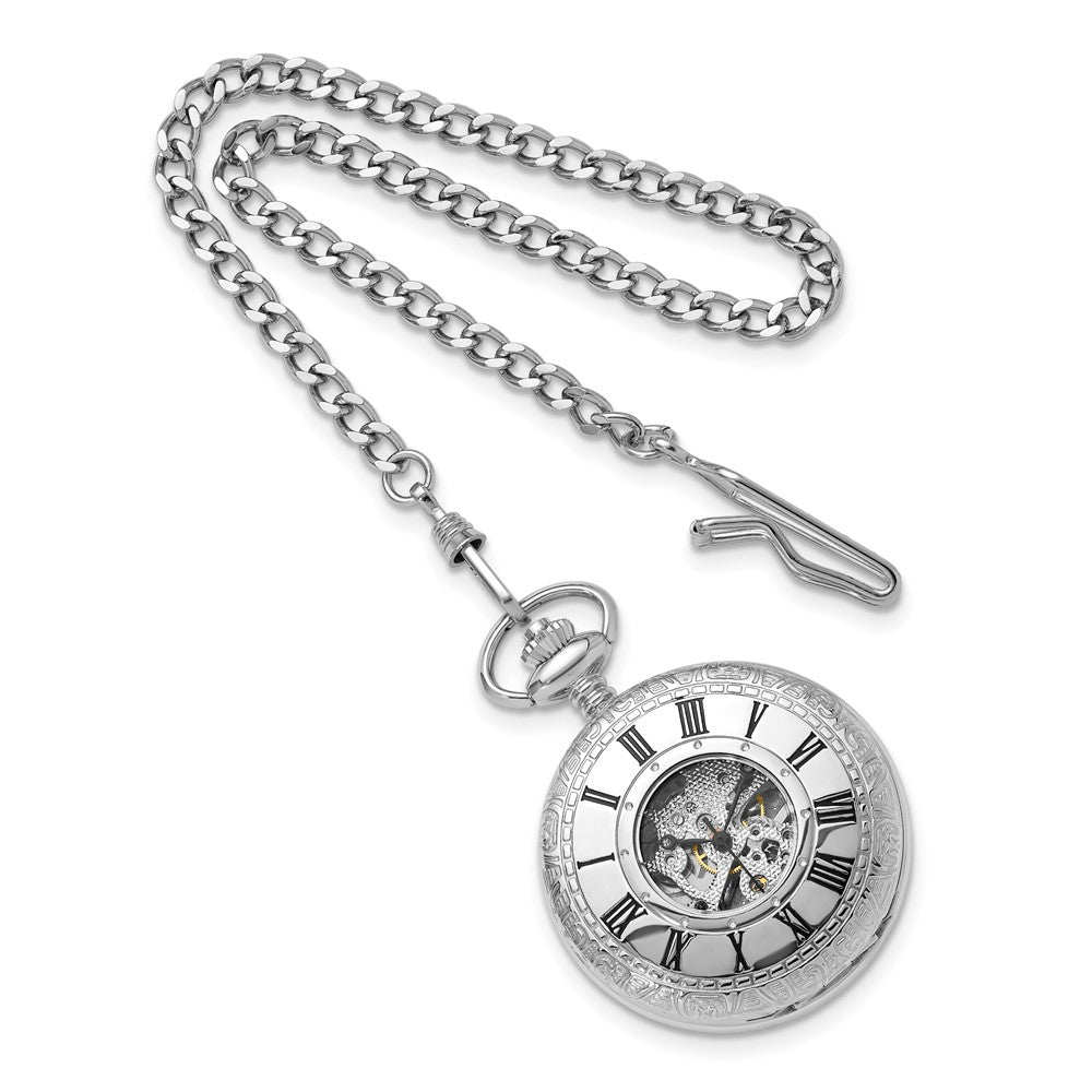 Charles Hubert Polished Brass Window Cover Pocket Watch